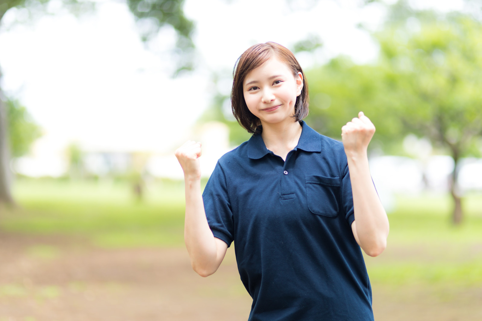 笑顔の介護士